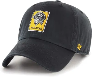 47 Brand MLB Cooperstown Primary Logo Clean Up Adjustable Baseball Cap Hat, Adult One Size Fits All