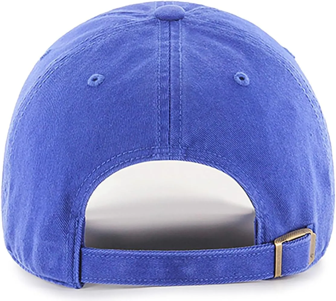 47 Brand MLB Cooperstown Primary Logo Clean Up Adjustable Baseball Cap Hat, Adult One Size Fits All