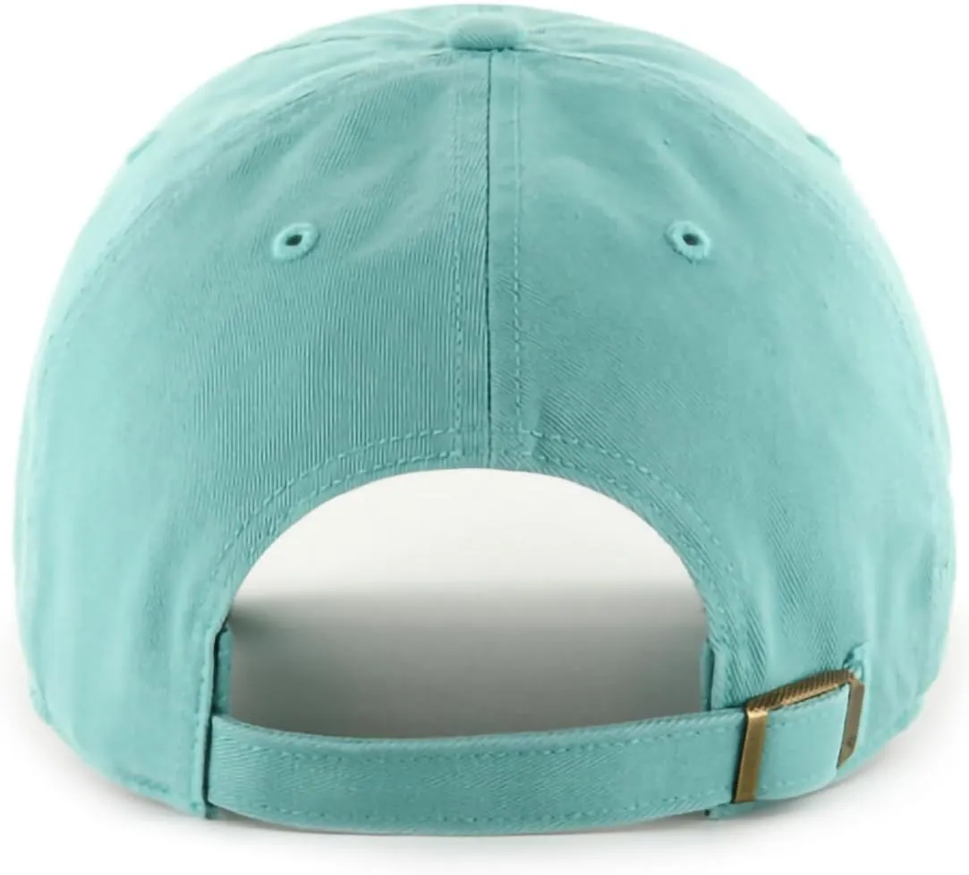 '47 MLB Charcoal Team Color Primary Logo Clean Up Adjustable Hat Cap, Adult One Size
