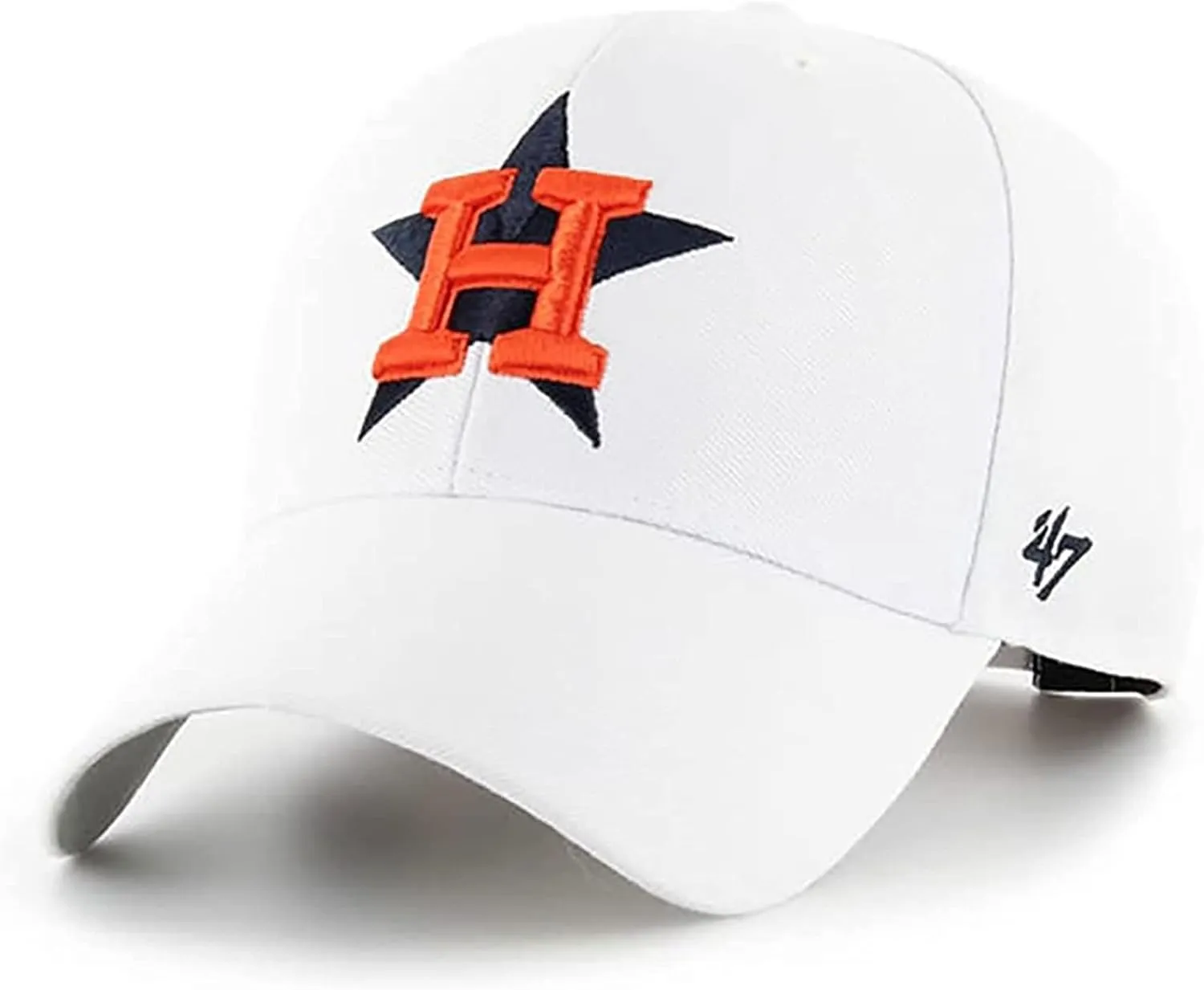 47 MLB White Primary Logo Team Color MVP Adjustable Hat, Adult One Size Fits All
