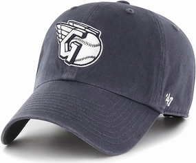 47 Brand MLB Vintage Navy Primary Logo Clean Up Adjustable Baseball Cap Hat, Adult One Size Fits All