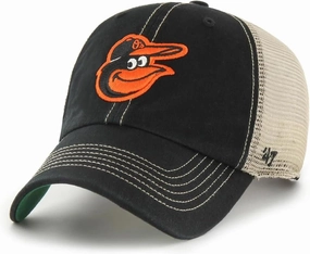 47 MLB Trawler Primary Logo Team Color Mesh Trucker Clean Up Adjustable Hat, Adult One Size Fits All