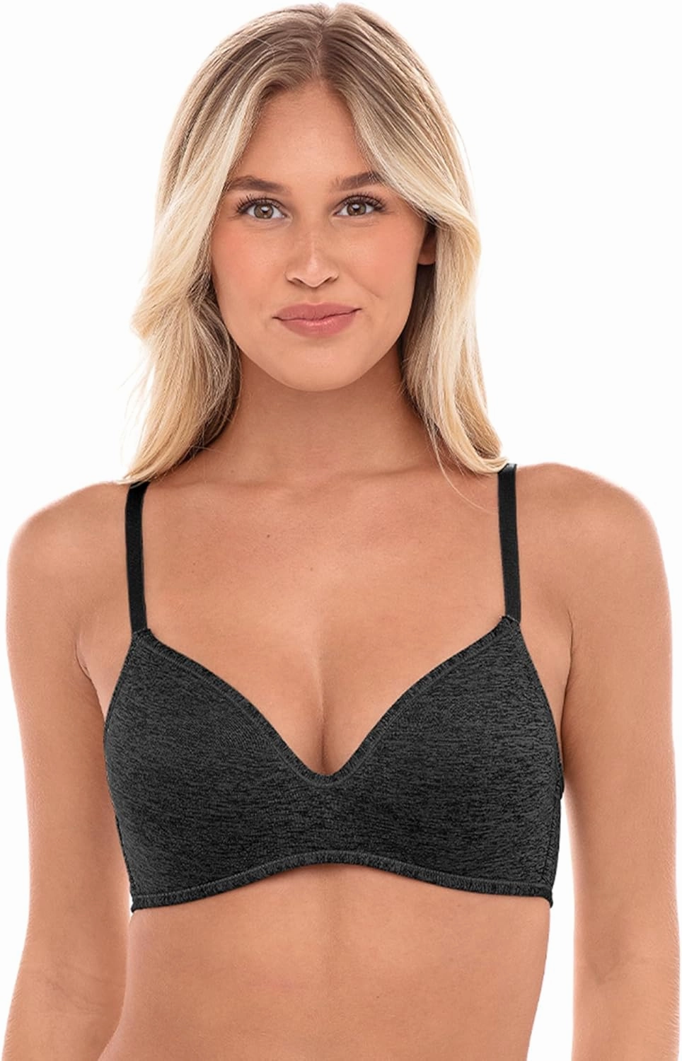 4 Pack Wirefree Bra - Women's Flexible Soft Foam Wireless No Wire Soft Pad T Shirt Bra Value Pack