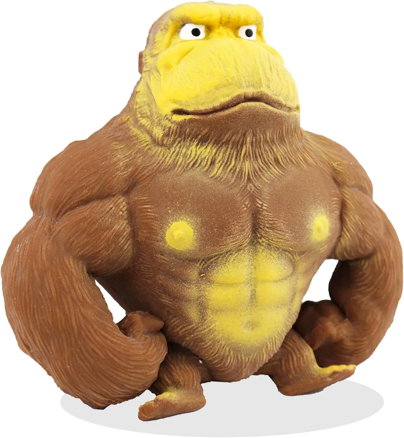 4PCS Squishy Monkey Toy,Stretchy Glue-Sand Filled Rubber Gorilla,Elastic Stretchable, Autism,Decompression Toy for Adults and Children Animal for,Gift for Christmas, (Mini)