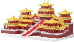 5186Pcs Chinese Architecture Mini Building Blocks Set for Adults - Micro Toy Building Bricks Model Kit - Educational Architecture Model Gift for Kids, Teens, and Adults Age 14 
