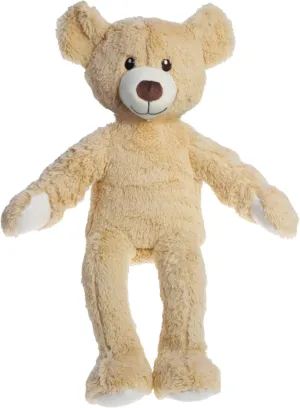 55005 Beige Teddy Bear 42 cm for Dressing Up and Undressing, Loving and Playing Companion