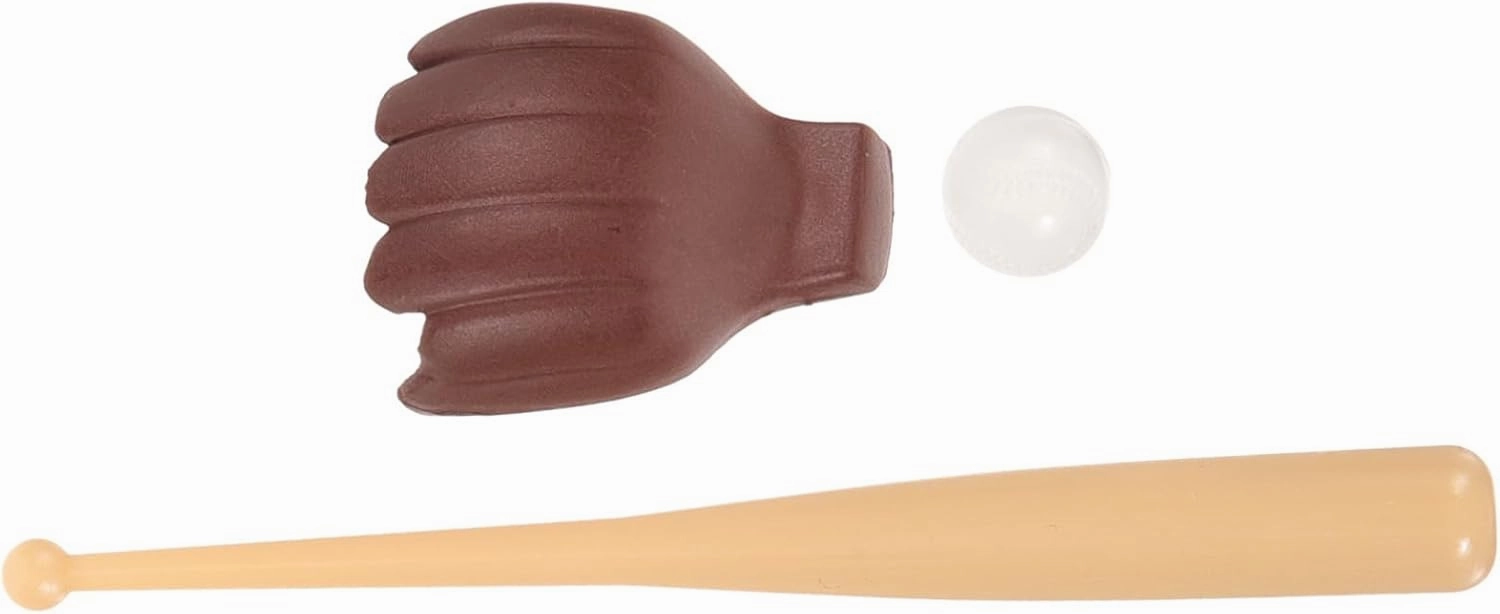 5 Sets Mini Baseball Bat Glove Ball Kit Miniature Sports Toys for Role Playset for Dollhouse Decor