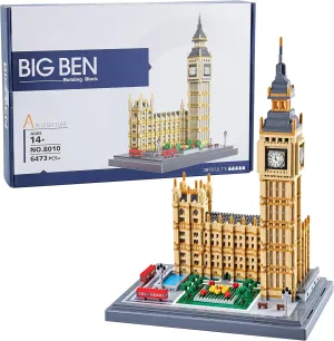 6473PCS Architecture Big Ben Micro Building Blocks Set Modle Kit Toy Present for Adults and Kids Ages of 14 