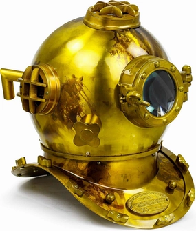 6" Scuba Diving Nautical Helmet | Maritime Ship's Decorative Helmet | Nagina International (6 Inches, Shipwrecked)