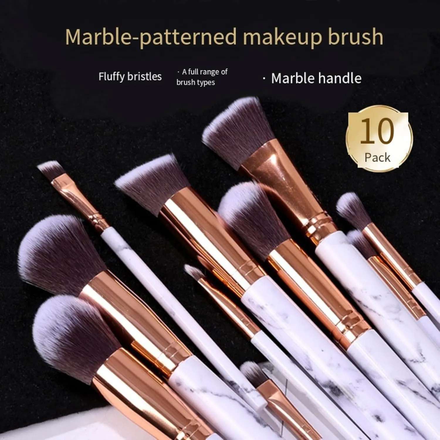 A full set of 10-piece brush sets