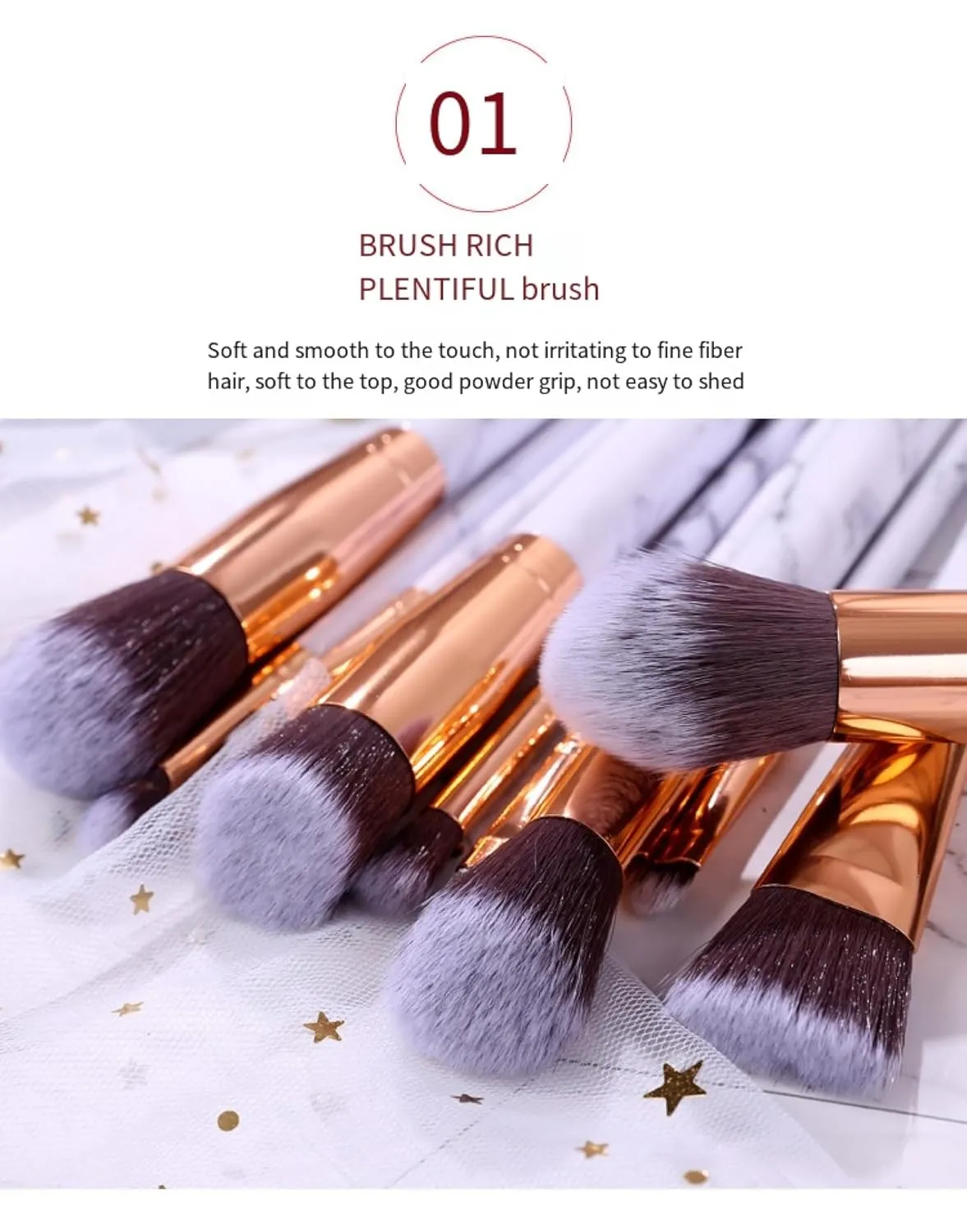 A full set of 10-piece brush sets