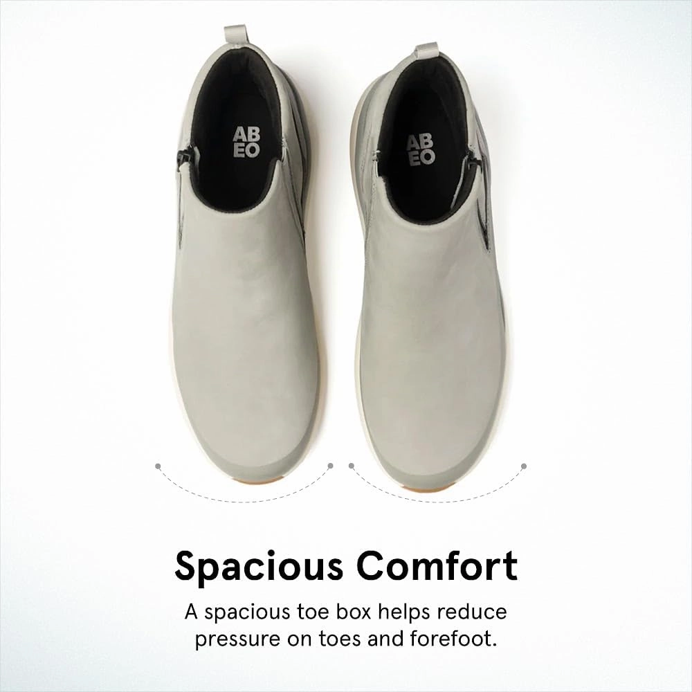 ABEO MXV Shift Zip Booties for Women | Fall Boots for Women | Water Resistant Leather | Built-In Orthotic Insole