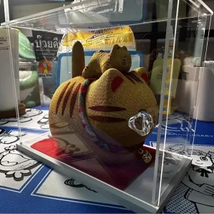Acrylic Display Case Small Clear Acrylic Box Stackable, Action Figure/Stuffed Animal Display Riser Stand, Rectangle Transparent Display Case Storage Bins(10 x 20 x 20 cm (4 x 8 x 8 in))