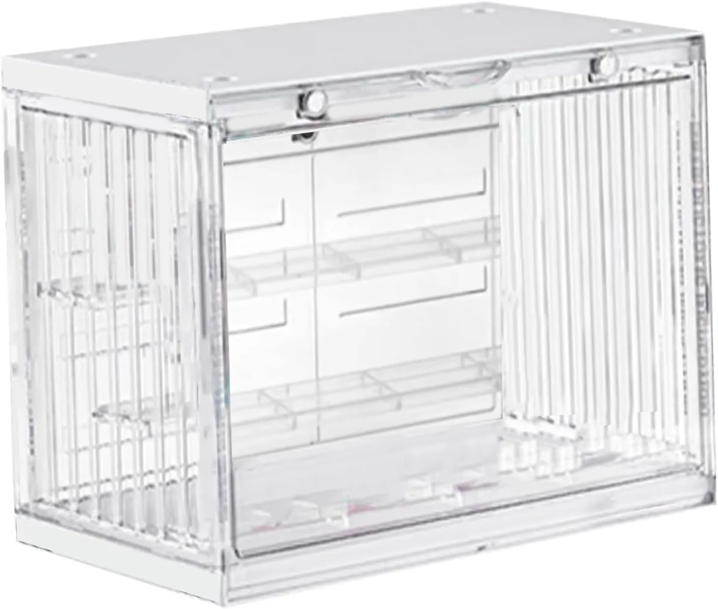 Action Figure Display Case,Clear Acrylic Display Case, Blind Box Display Case with Door,Stackable Display Stand,Dust - Proof Showcase,for Action Figures,Collectibles