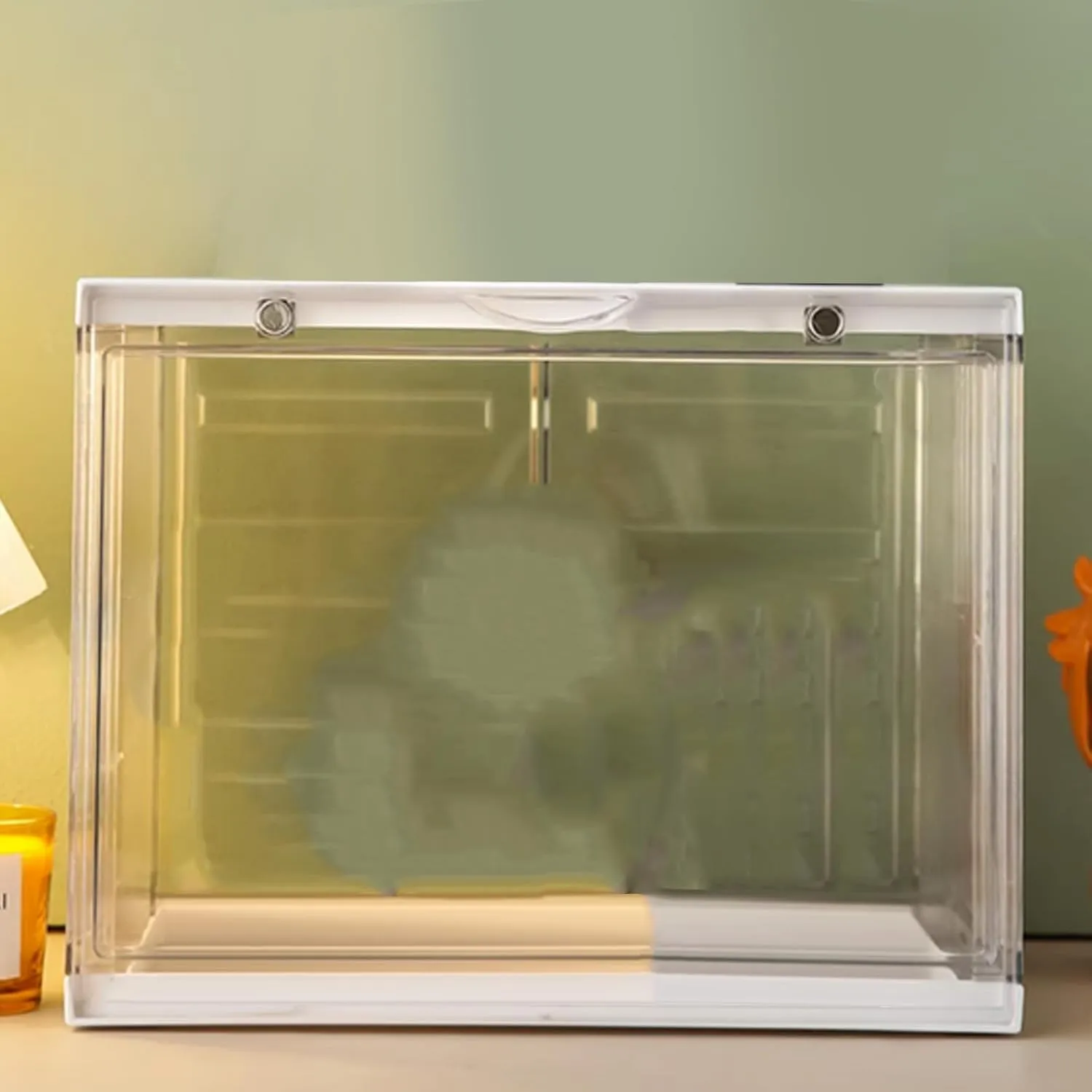 Action Figure Display Case,Clear Acrylic Display Case, Blind Box Display Case with Door,Stackable Display Stand,Dust - Proof Showcase,for Action Figures,Collectibles