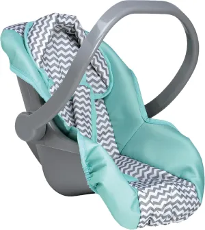 Adora up to 20 Inch Baby Doll Car Seat Carrier Grey Handle Converts to Rocker Lightweight Machine Washable Cover Toy Baby Doll Car Seat Accessory – Zig Zag