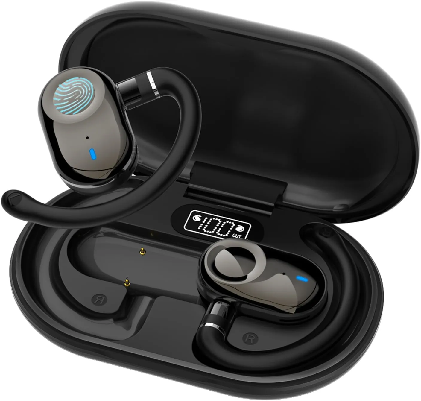 AI Translation Earbuds Real Time 144 Languages, 3-in-1 Open Ear Wireless Bluetooth Translator Earbuds, Audifonos Traductores Inglés Español, Simultaneous Translating Device
