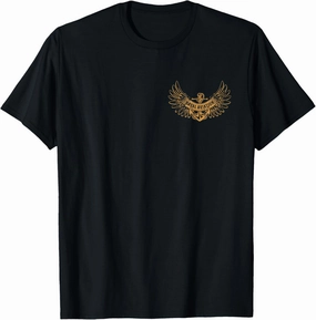 Airdale Sailor Naval Aviation Distressed on Front and Back T-Shirt