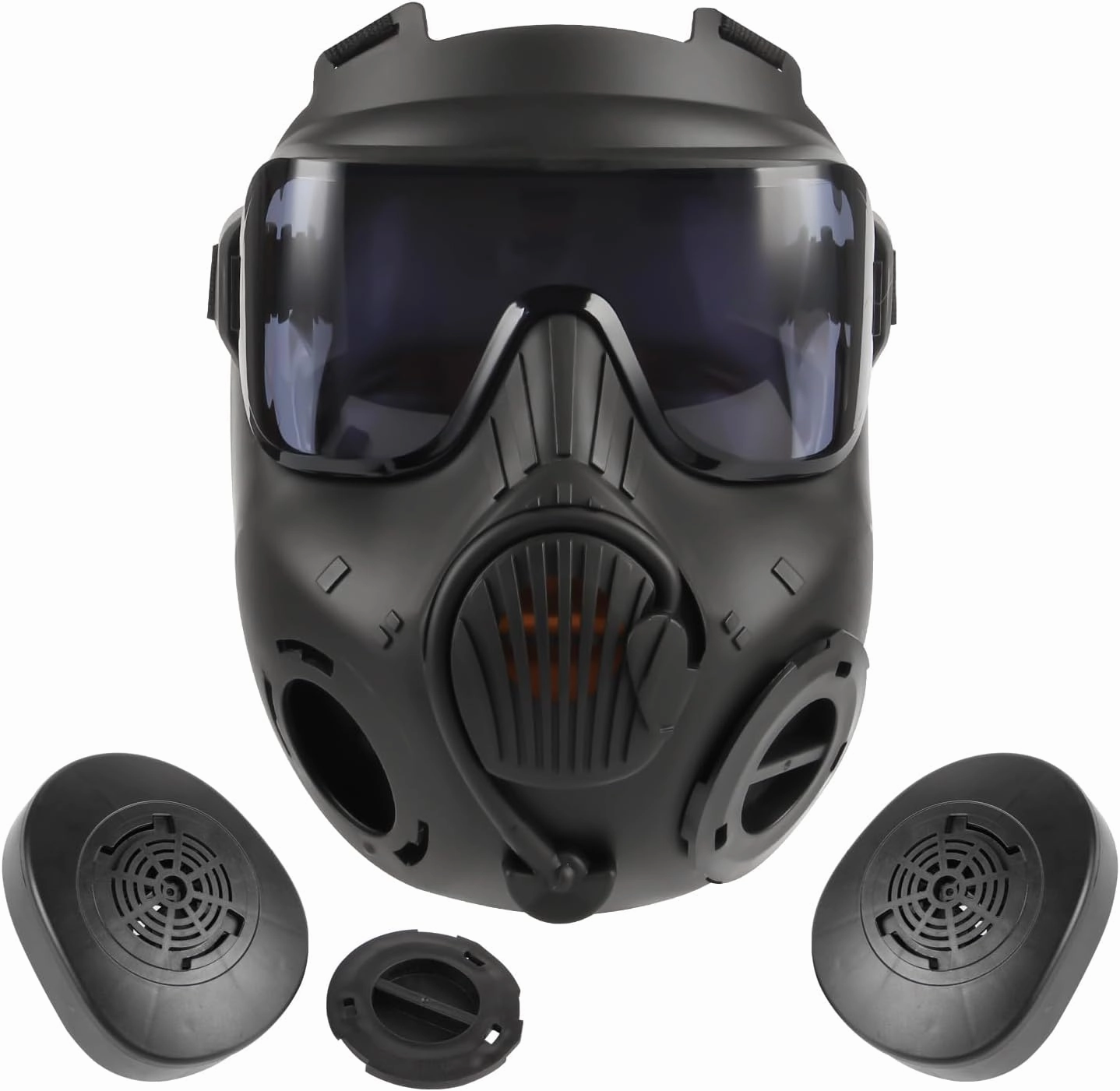 Airsoft Mask, M50 Airsoft Protective Gas Mask, Full Face Eye Protection Skull Mask with Adjustable Strap for Tactical BB Outdoor Sport Game CS Shooting Movie, Cosplay Costume, Halloween Masquerade