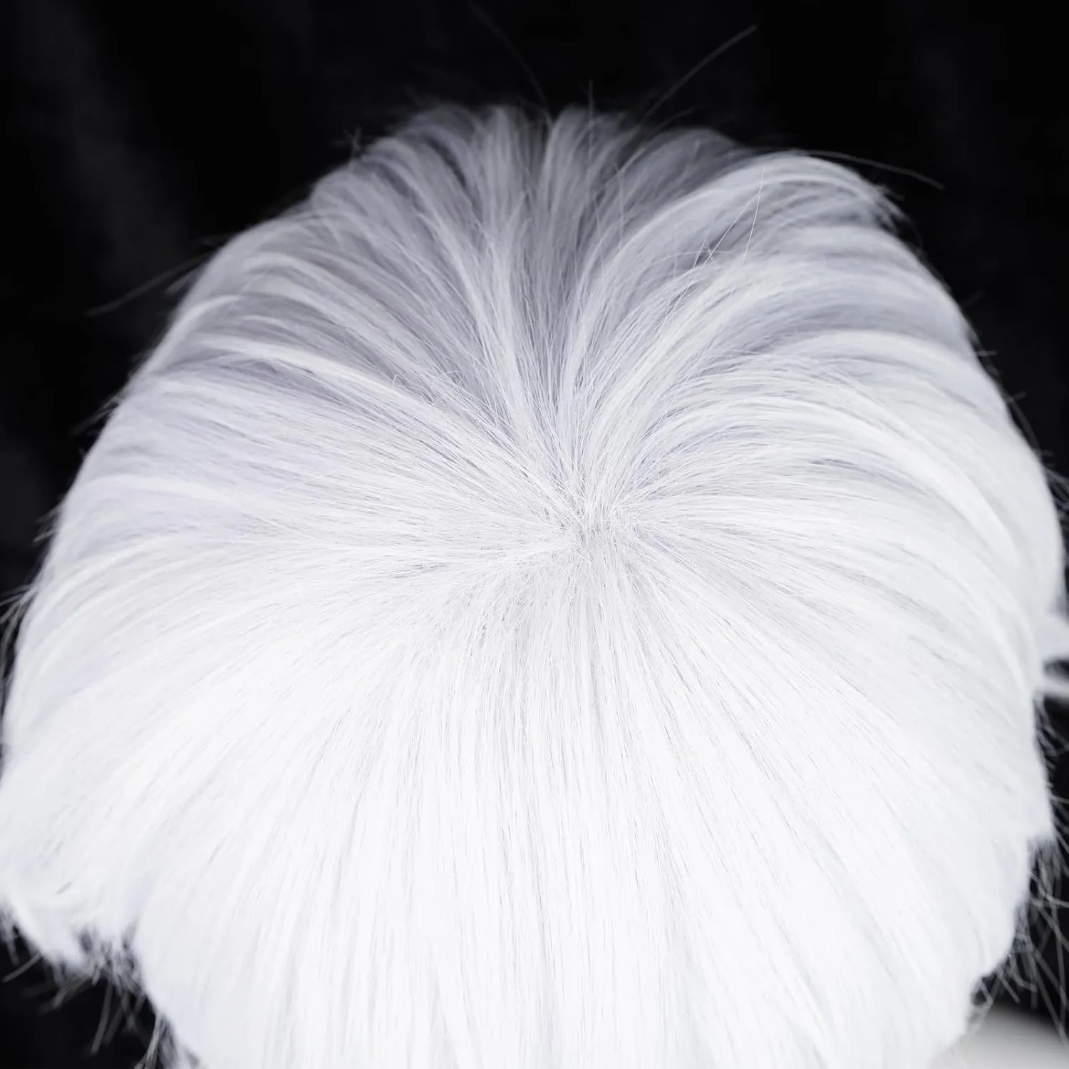 Alacos Anime Short Silver Cosplay Wig for Gojo Cosplay, Synthetic Wig with a Wig Cap for Anime Cosplay