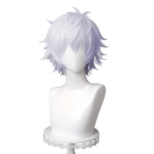 Alacos Anime Short Silver Cosplay Wig for Gojo Cosplay, Synthetic Wig with a Wig Cap for Anime Cosplay