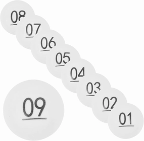 Alipis 50pcs Ball Number Pong Party Numbered Entertainment Numbers Bingo Raffle Printed Pin Mini Games Bar Game Props Ball for White Game Ball Plastic Small, 4.00X4.00X4.00CM, 1Q0346508M3JRKG