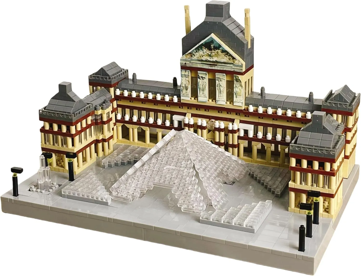 alltogetho Louvre Micro Mini Building Blocks Architecture Toys Sets Assembly Adult Construction Unleash Your Love for The Louvre