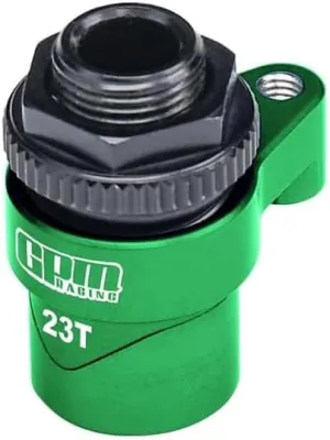 Aluminum 7075 Alloy 23T Servo Saver Set Horn With Built-In Spring For Traxxas 1:16 Mini Maxx 4WD 107154-1 / Mini XRT VXL-3S 108076-1 Monster Truck Upgrades - Green