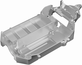 Aluminum 7075 Alloy Chassis Compatible with #10728 and #10728X for Traxxas 1:16 Mini Maxx 4WD 107154-1 / Mini XRT VXL-3S 108076-1 Monster Truck Upgrades - Silver
