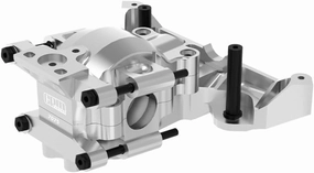 Aluminum 7075 Alloy Front Upper and Lower Bulkhead for Traxxas 1:16 Mini Maxx 4WD 107154-1 / Mini XRT VXL-3S 108076-1 Monster Truck Upgrades - Silver