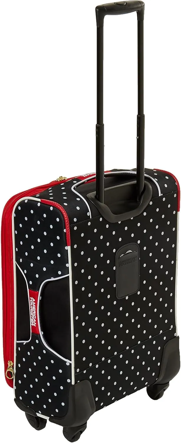 American Tourister Disney Softside Luggage with Spinner Wheels, Minnie Mouse Red Bow, 21-Inch