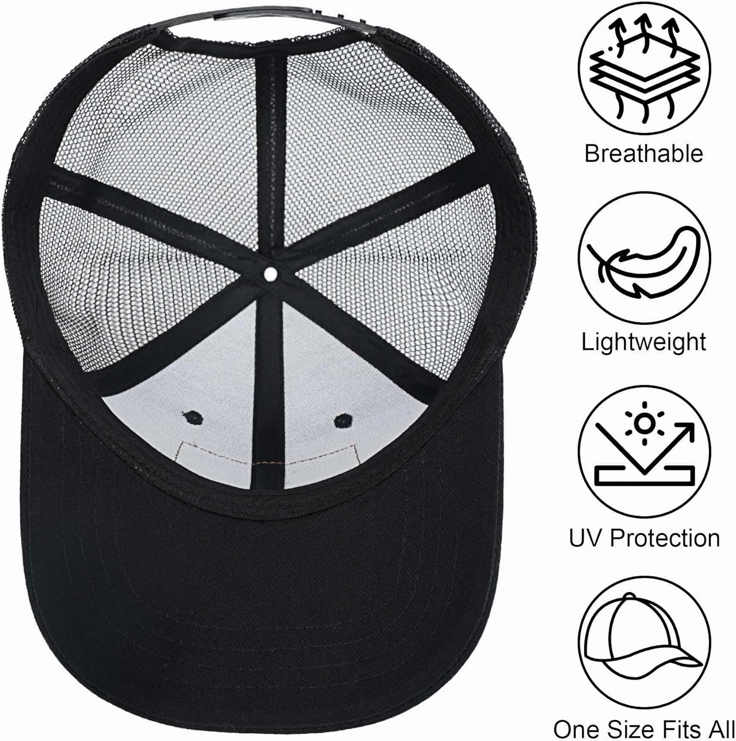 American Fish Flag Trucker Hats - Fishing Gifts for Men - Outdoor Snapback Fishing Hats Perfect for Camping and Daily Use