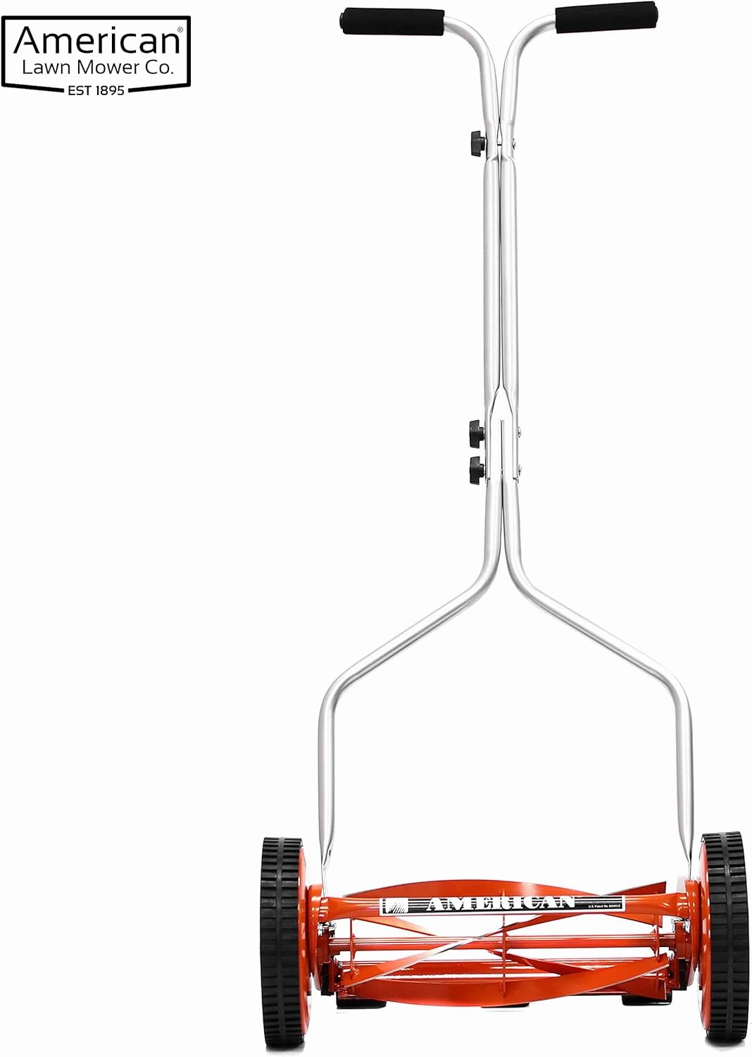 American Lawn Mower Company 1204-14 14-Inch 4-Blade Push Reel Lawn Mower, Red