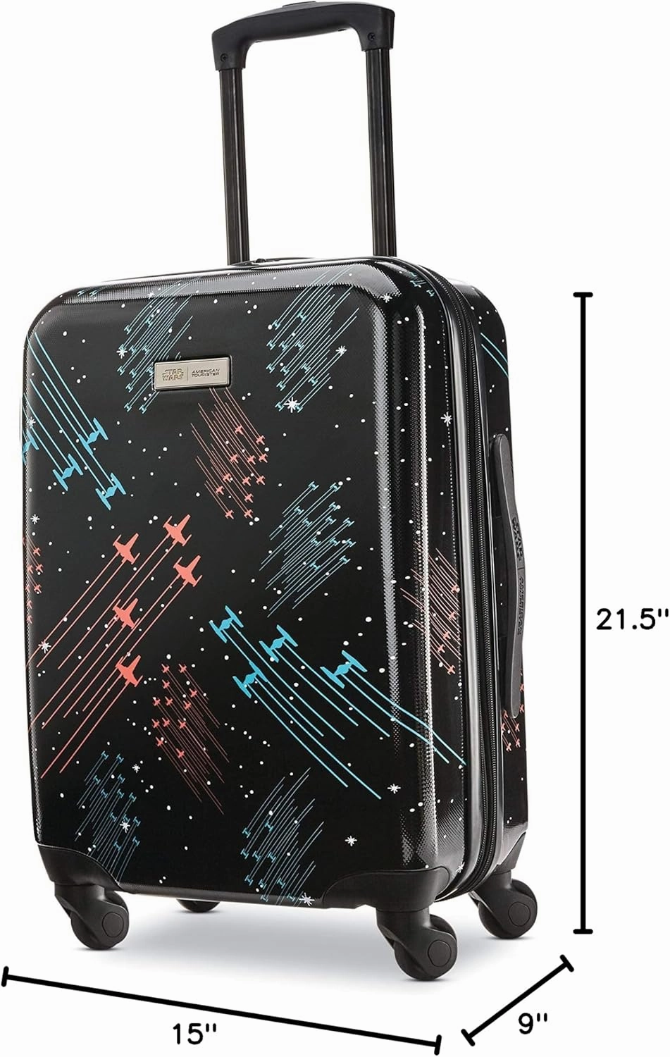 American Tourister Star Wars Hardside Spinner Wheel Luggage, Galaxy, Carry-On 20-Inch