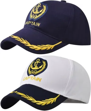 Anchor Embroidered Captain Hat Skipper Boating Baseball Caps Adjustable Nautical Yacht Navy Marine Sailor Trucker Hat