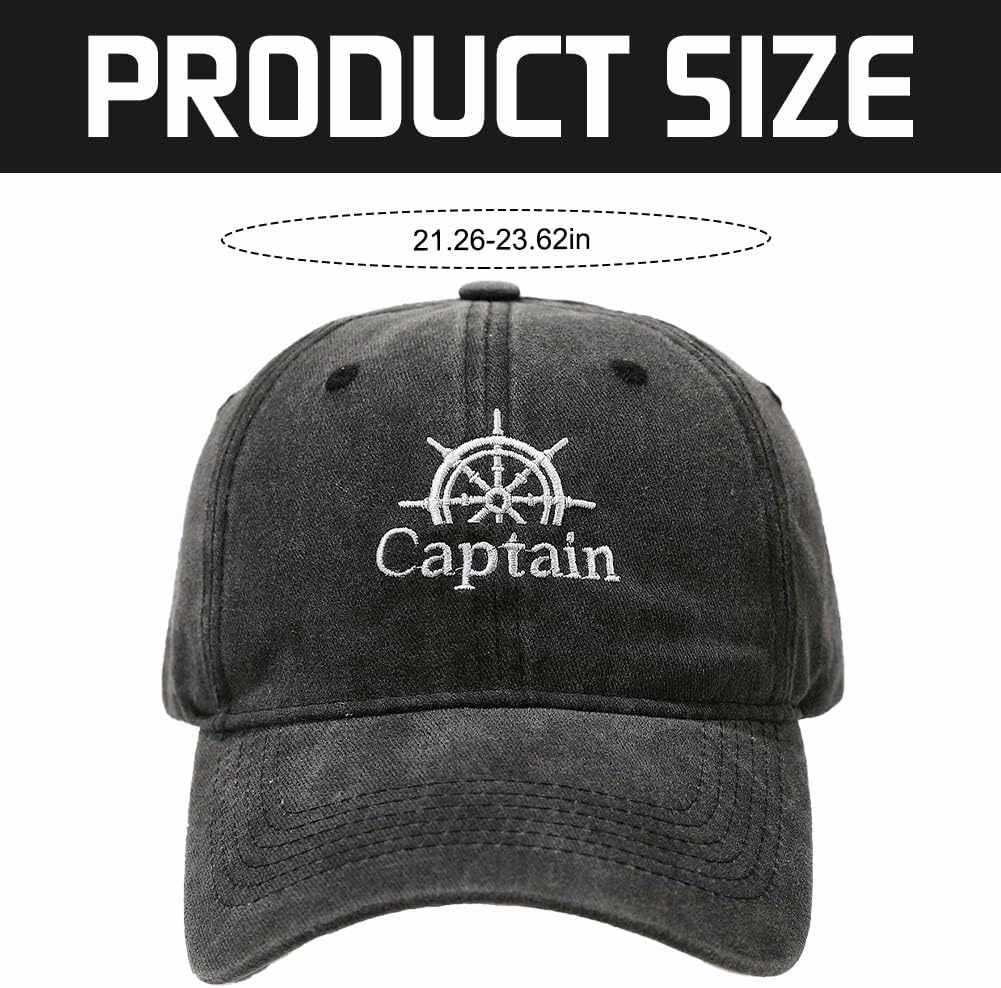 Anchor Embroidered Captain Hat Skipper Boating Baseball Caps Adjustable Nautical Yacht Navy Marine Sailor Trucker Hat