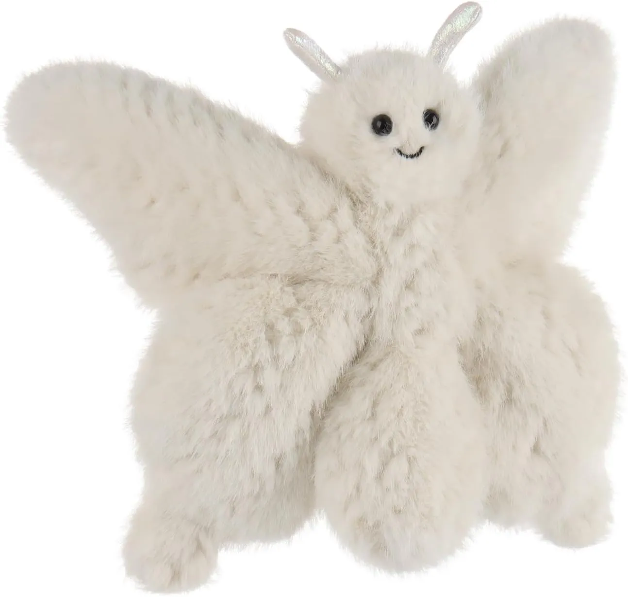 Apricot Lamb Butterfly Plush Stuffed Animals for Kids, Soft Cute Plushies Toys for Baby Girl and Boy, Fluffy Butterfly White