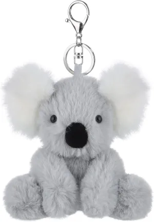 Apricot Lamb Cute Toys Plush Gray Koala Stuffed Animal Soft Keychain for Kids Bag, Purse, Backpack, Handbag (Smart Koala)