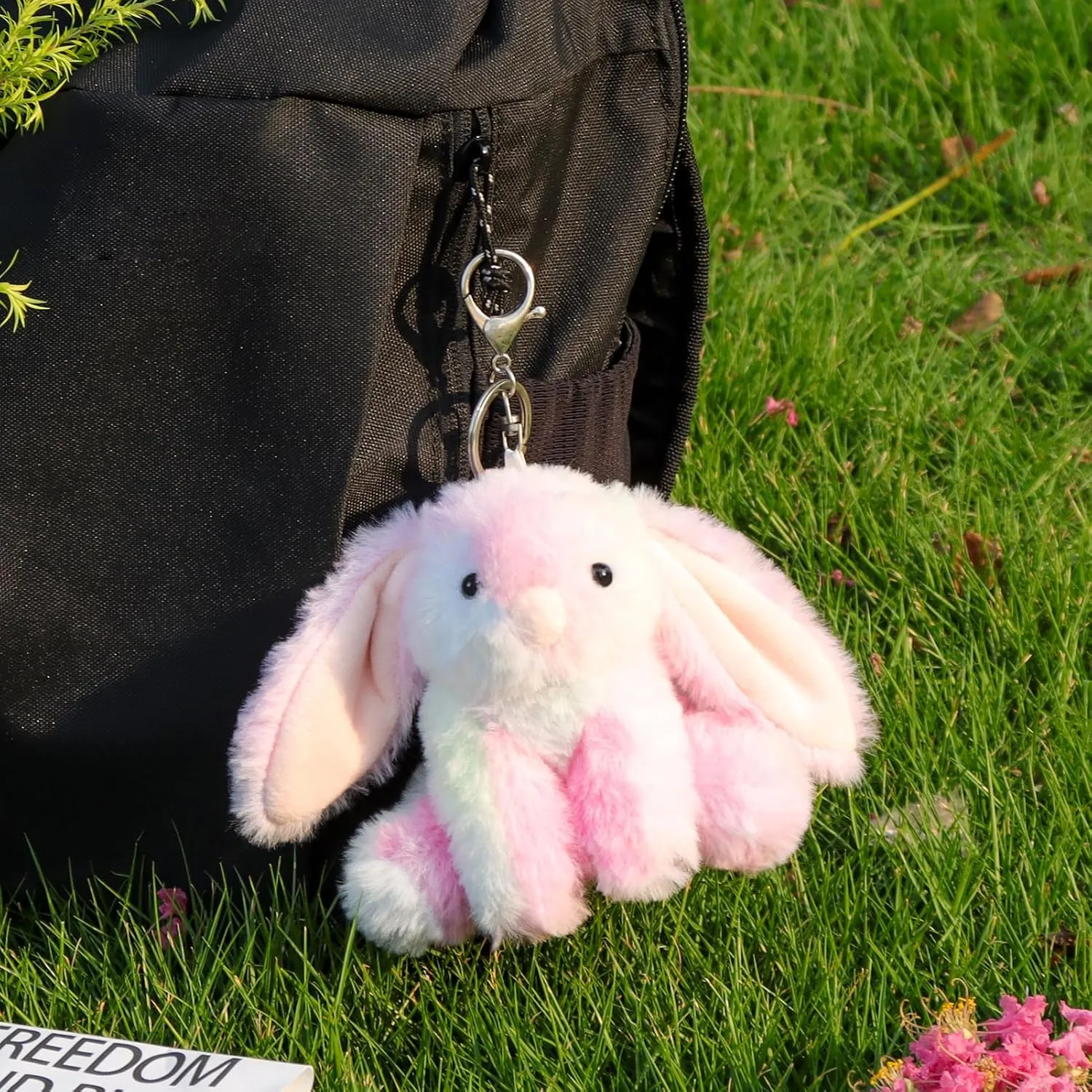 Apricot Lamb Cute Toys Plush Rabbit Stuffed Animal Soft for Kids Bag, Purse, Backpack, Handbag (4.7 Inches)