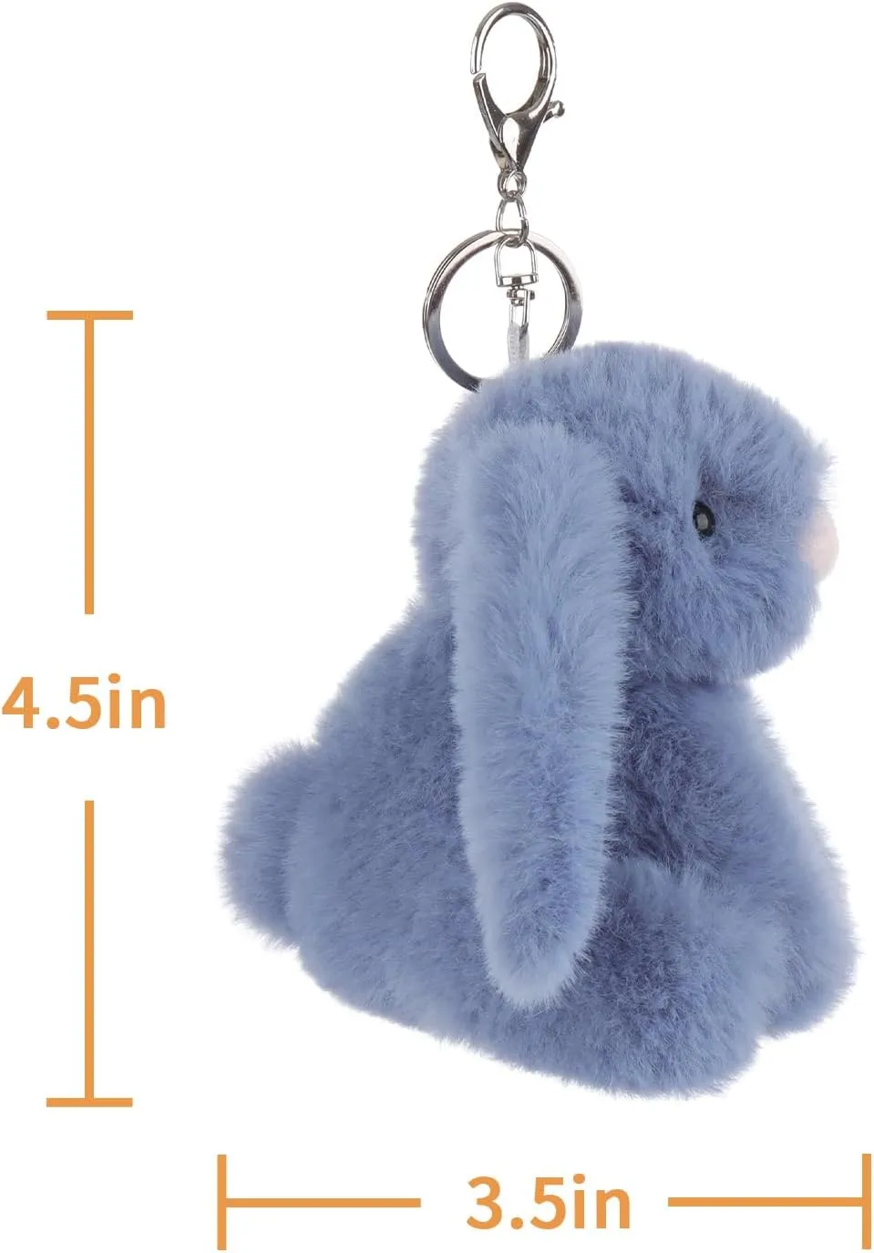 Apricot Lamb Cute Toys Plush Rabbit Stuffed Animal Soft for Kids Bag, Purse, Backpack, Handbag (4.7 Inches)
