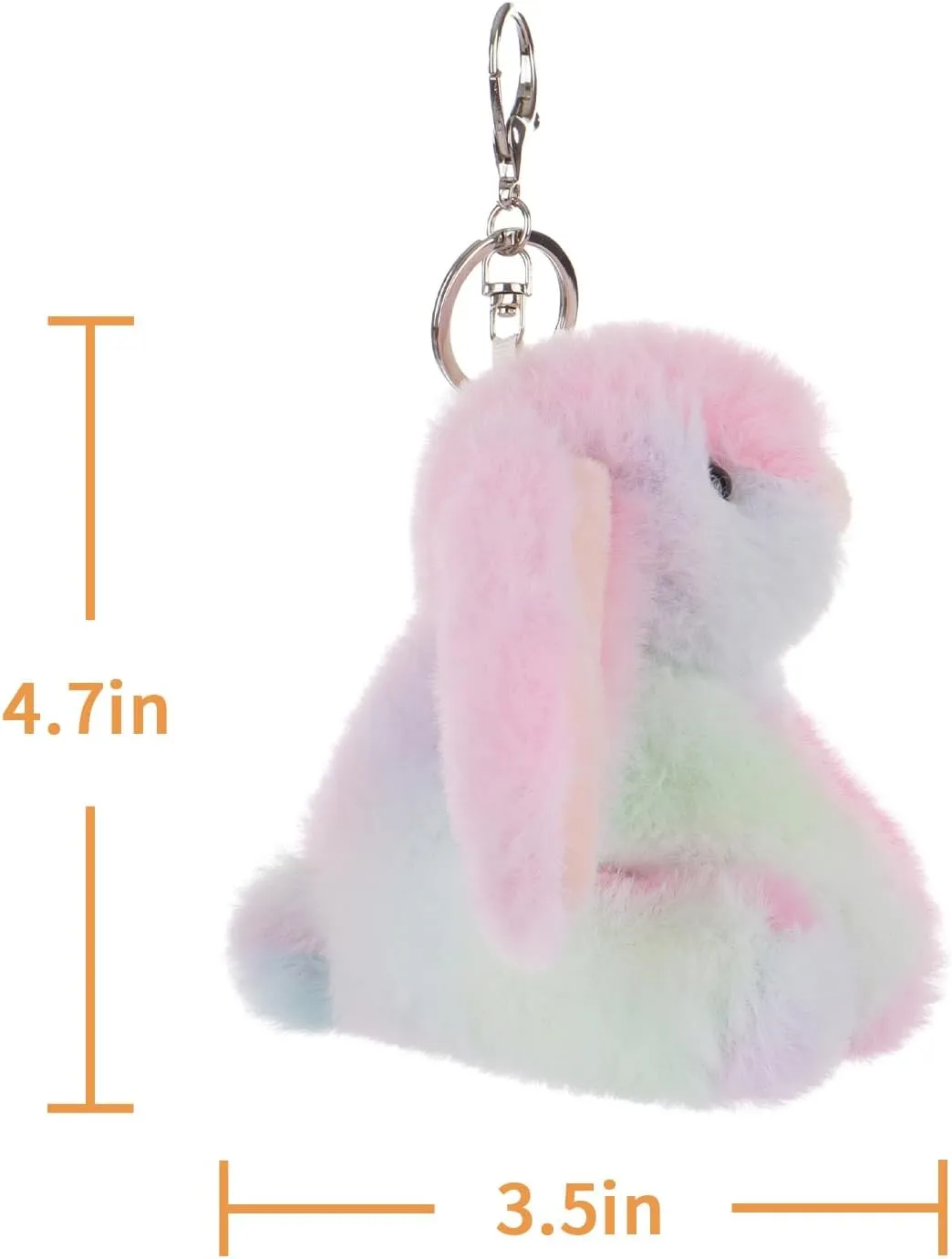 Apricot Lamb Cute Toys Plush Rabbit Stuffed Animal Soft for Kids Bag, Purse, Backpack, Handbag (4.7 Inches)