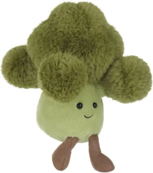 Apricot Lamb Delicious Broccoli Stuffed Animals for Kids, Soft Cute Plush Toys for Baby Girl and Boy, Fluffy Delicious Broccoli 7.1 Inches