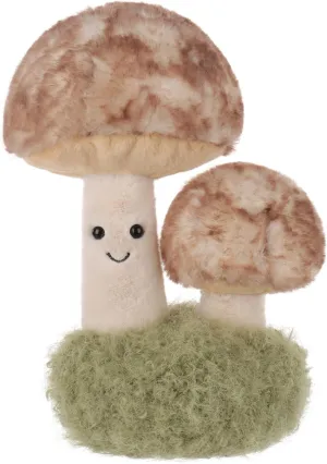 Apricot Lamb Mushroom Plant Plush Stuffed Animals for Kids, Soft Cute Plush Toys for Baby Girl and Boy, Fluffy Mushroom Plant Brown 7.9 Inches