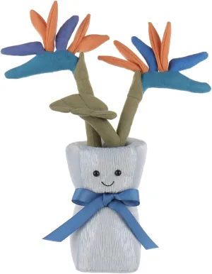 Apricot Lamb Paradise Bird Vase Stuffed Animals for Kids, Soft Cute Plush Toys for Baby Girl and Boy, Fluffy Paradise Bird Vase 13 Inches