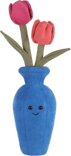 Apricot Lamb Potted Flower Plush Tulips Vase Plant Stuffed Animals for Kids, Soft Cute Plushies Toys for Baby Girl and Boy, Fluffy Potted Flower Tulips Vase Plant