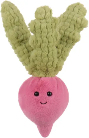 Apricot Lamb Red Radish Plush Stuffed Animals for Kids, Soft Cute Plush Toys for Baby Girl and Boy, Fluffy Red Radish Pink