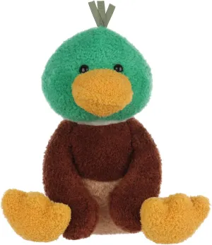 Apricot Lamb Velvet Mallard Duck Plush Stuffed Animals for Kids, Soft Cute Plush Toys for Baby Girl and Boy, Fluffy Velvet Mallard Green