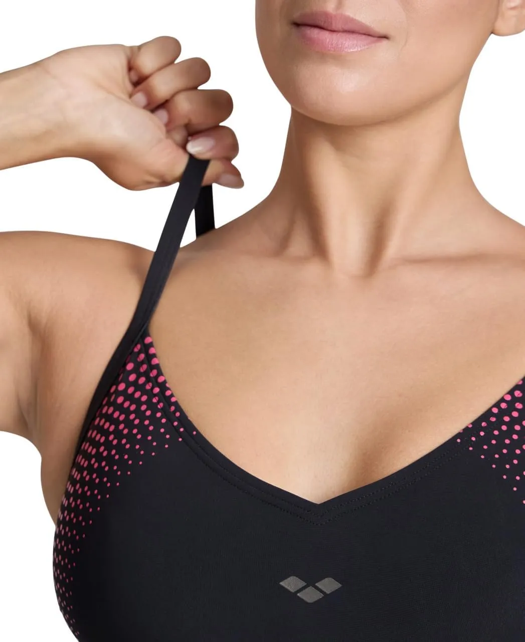 ARENA Bodylift Women's Emilia B-Cup One Piece Shaping Swimsuit Light Cross Back Chlorine Resistant UV Protection Bathing Suit