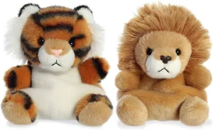 Aurora Palm Pals Set of Two - Leno Lion and Indy Tiger!