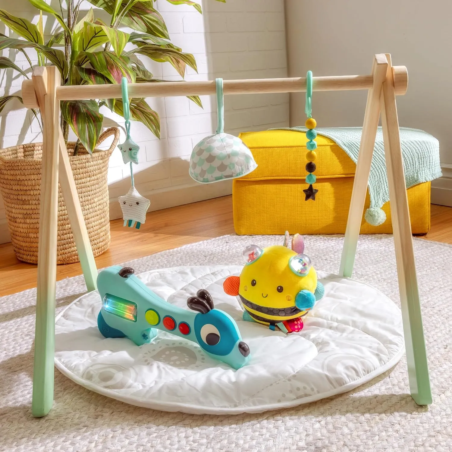 B. Sensory Plush Bumble Bee Baby ,Sensory Baby Toy – Bumpy Plush Bee with Fun Features, Interactive Play, Bumps, Colors, Textures & Sounds, Toys for Infants, Babies,Fuzzy Buzzy Bee – 0 Months  